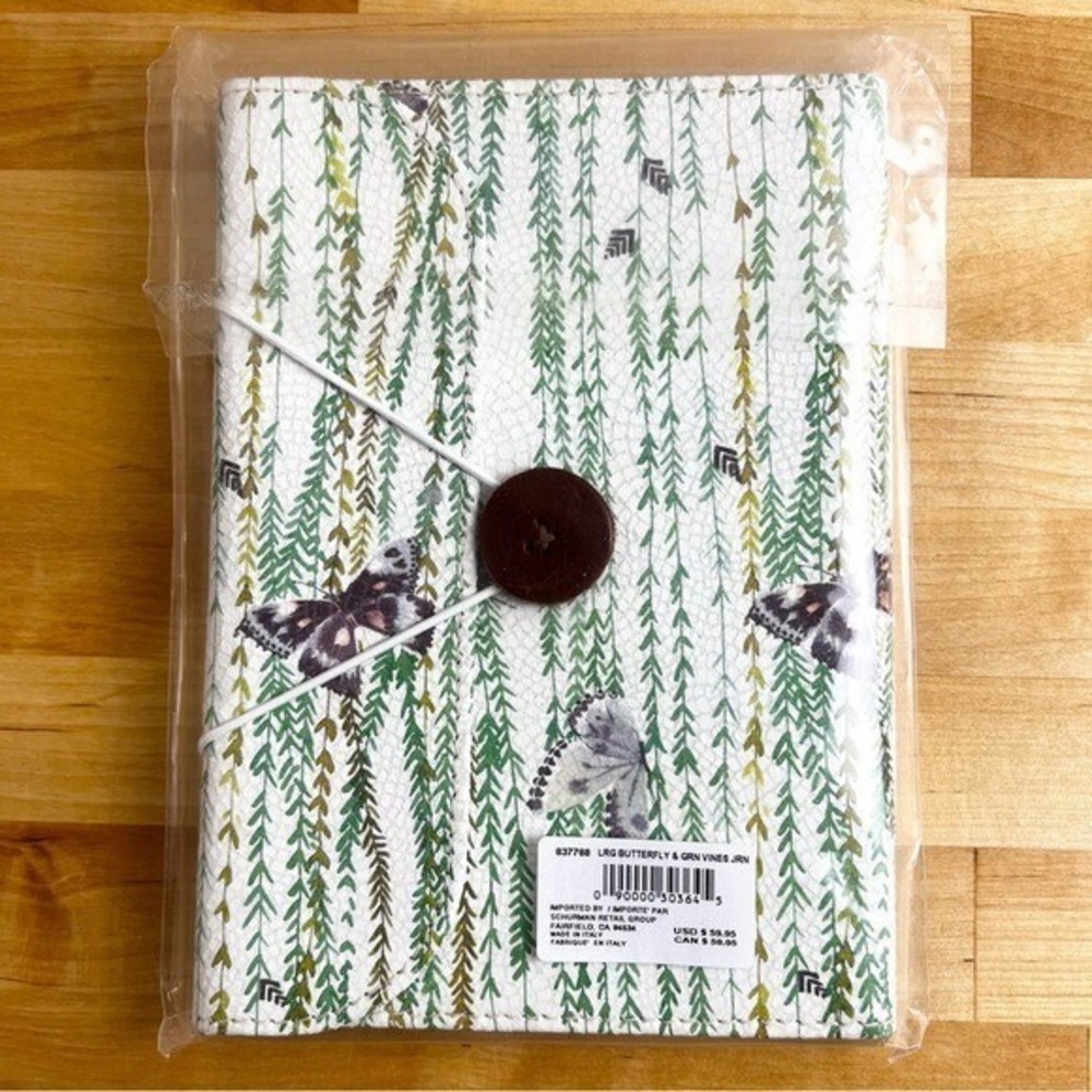 NEW Papyrus Large Butterfly & Green Vines Journal